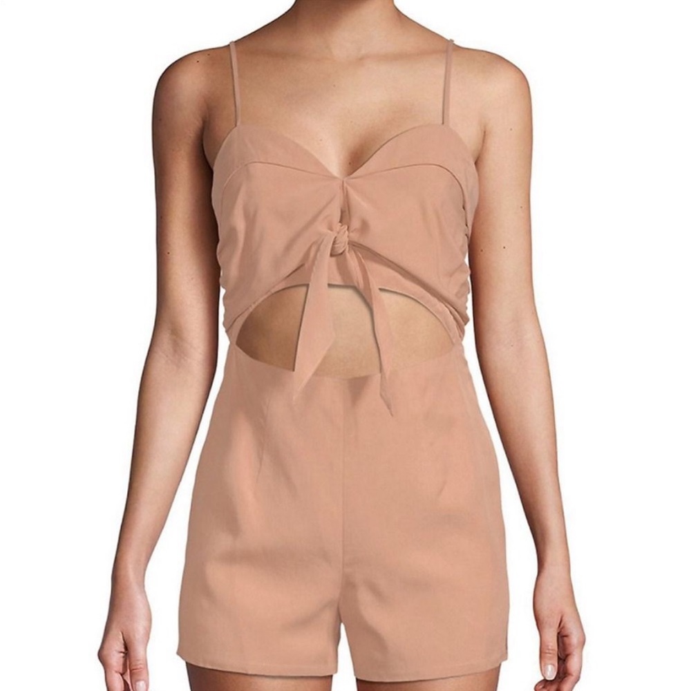 Lovers + Friends Tie-Front Romper Size Large